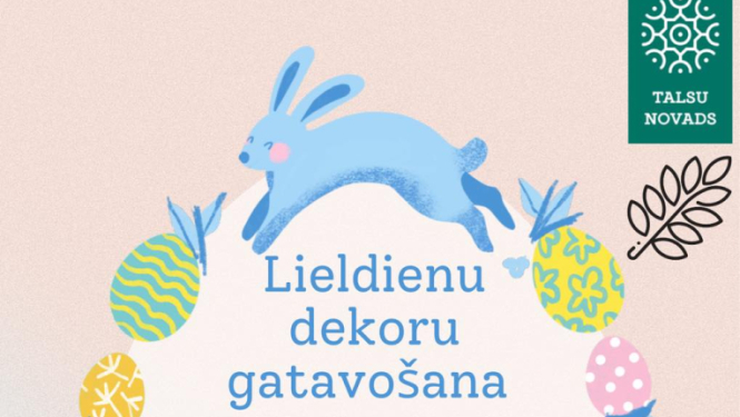 Lieldienu dekoru gatavošanas afiša