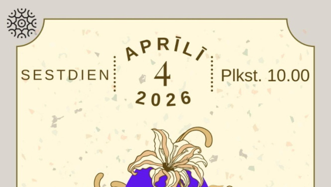 Lieldienu radošās darbnīcas afiša