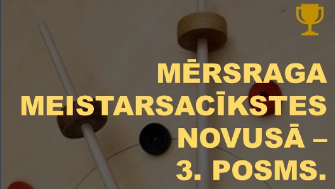 Mērsraga meistarsacīkstes novusā. 3. posms