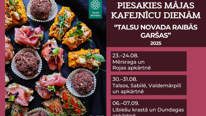 Mājas kafejnīcu dienas 2025