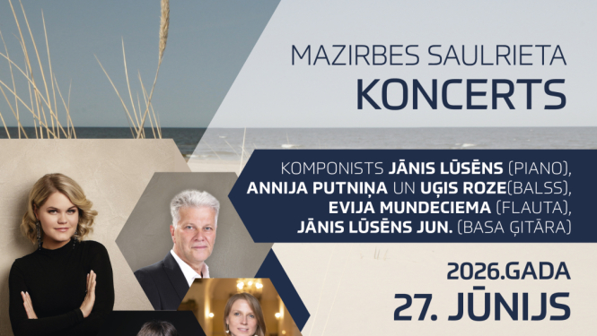 Mazirbes saulrieta koncerta 27. jūnijā afiša