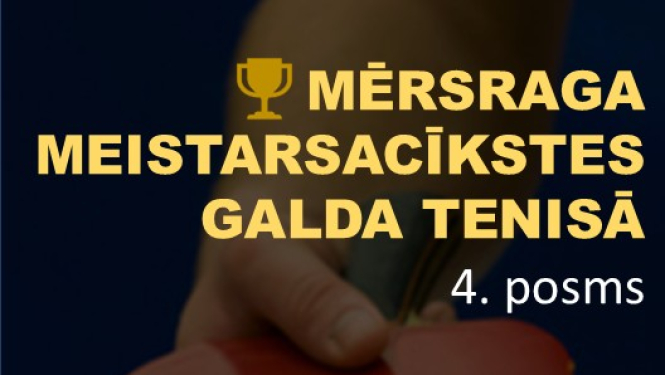 Mērsraga meistarsacīkšu galda tenisā afiša