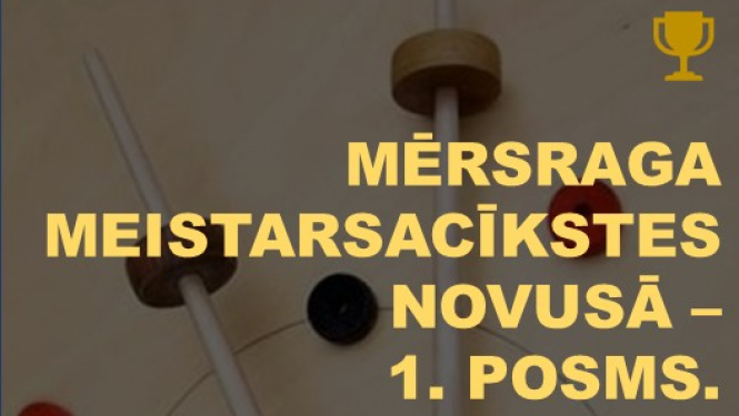 Mērsraga meistarsacīkšu novusā afiša