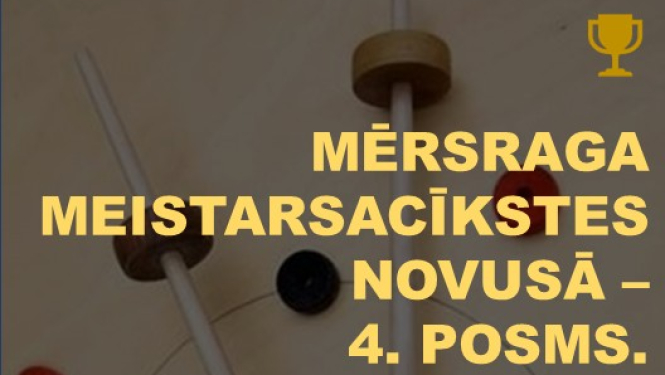 Mērsraga meistarsacīkšu novusā afiša