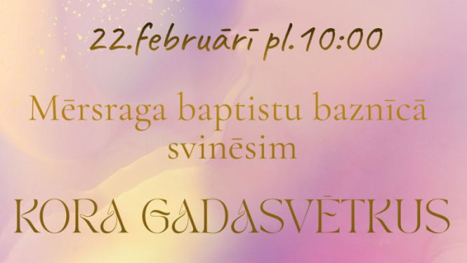 Mērsraga baptistu baznīcas kora gadasvētki