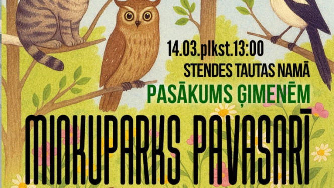 Afiša. Minkuparks Stendē