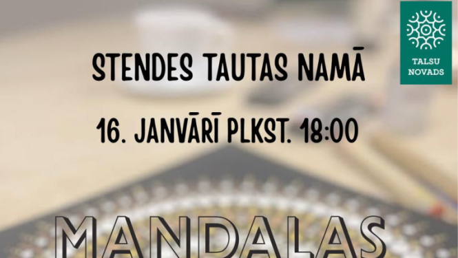 Mandalu meistarklases afiša