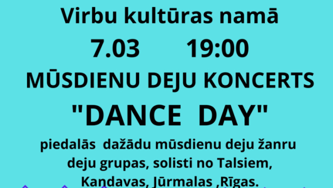 Deju koncerta Dance Day afiša