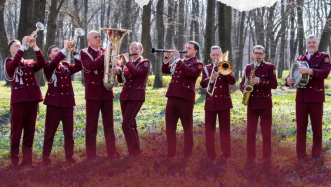 NBS Štāba orķestra ansambļa koncerta Laucienē afiša