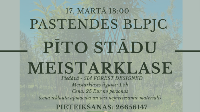 Pīto stādu meistarklase