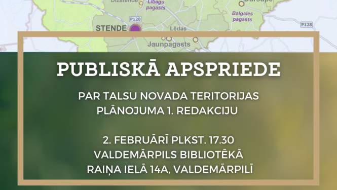 Teritorijas plānojuma 1. redakcijas publiskā apspriešana Valdemārpilī