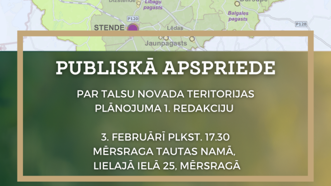 Teritorijas plānojuma 1. redakcijas publiskā apspriešana Mērsragā