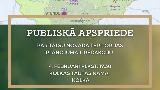 Teritorijas plānojuma 1. redakcijas publiskā apspriešana Kolkā