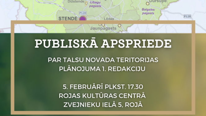 Teritorijas plānojuma 1. redakcijas publiskā apspriešana Rojā