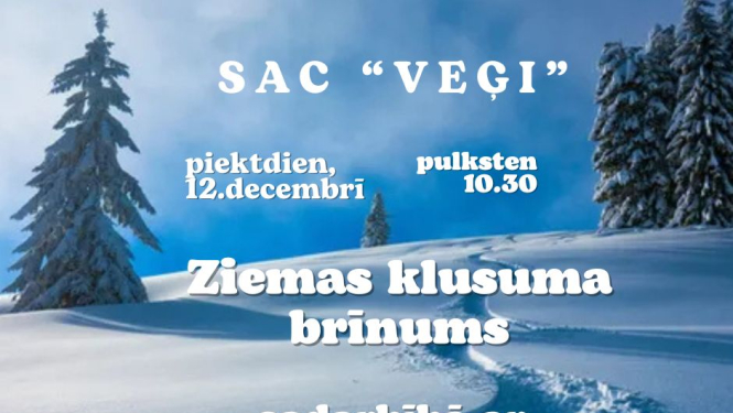 Pasākuma Ziemas klusuma brīnums afiša