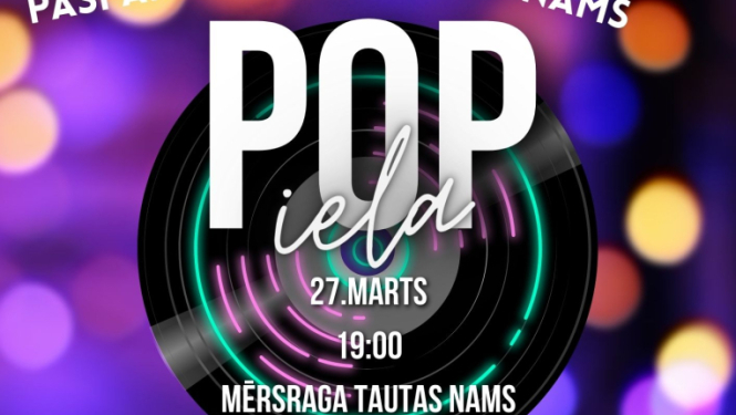 POPiela Mērsragā. Afiša