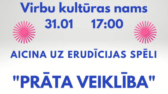 Erudīcijas spēles Prāta veiklība afiša