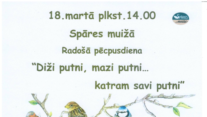 Radošās pēcpusdienas Spārē afiša