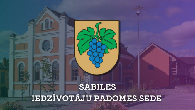 Sabiles iedzīvotāju padomes sēdes baneri