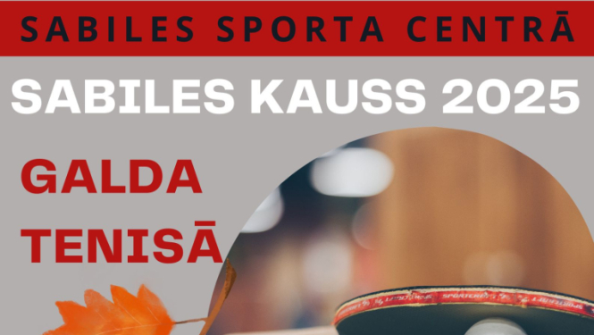 Sabiles kausa galda tenisā afiša