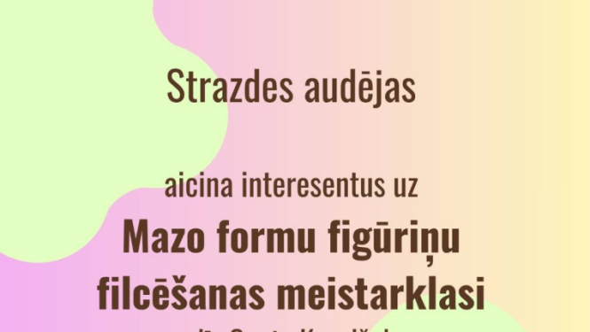 Satiec savu meistaru Strazdē afiša