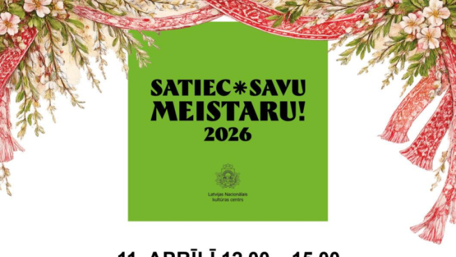 Satiec savu meistaru Talsos afiša