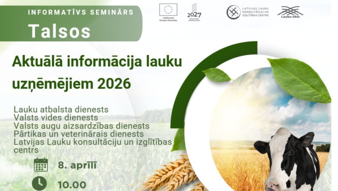 Semināra lauku uzņēmējiem afiša