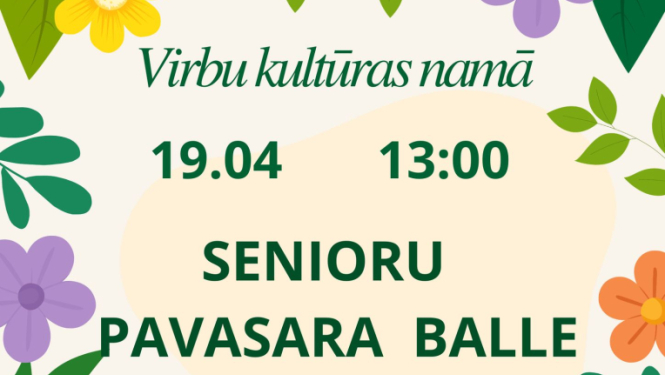 Senioru pavasara balles afiša