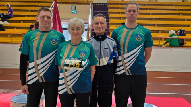 Sporta veterānu-senioru savienības sacensības vieglatlētikā telpās