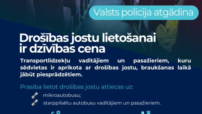 Aicinājums piesprādzēties