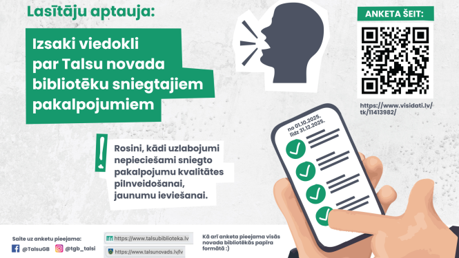 Talsu novada bibliotēku aptauja