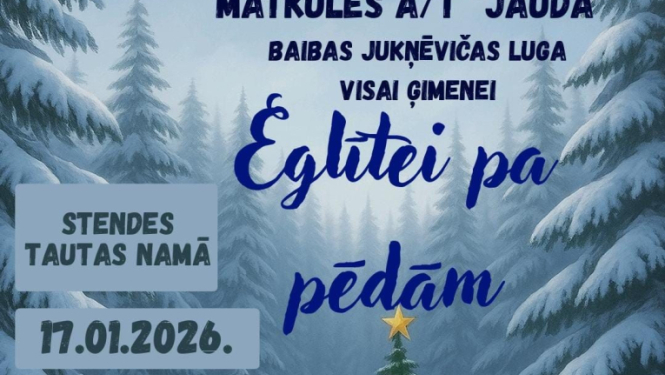 Teātra izrādes Eglītei pa pēdām afiša