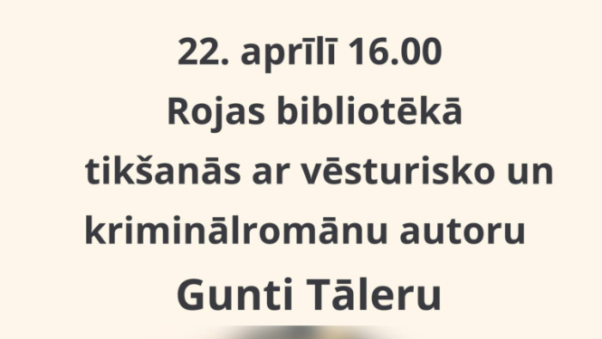 Tikšanās ar autoru Gunti Tāleru afiša