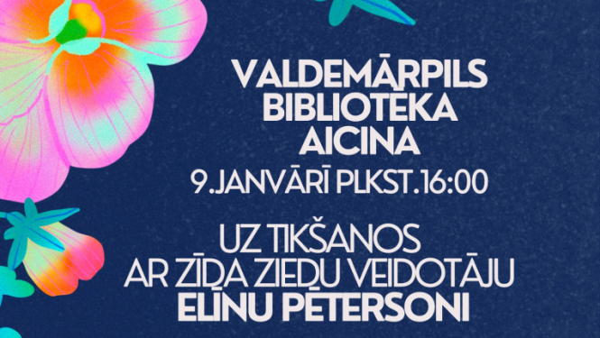 Tikšanās ar zīda ziedu veidotāju afišu