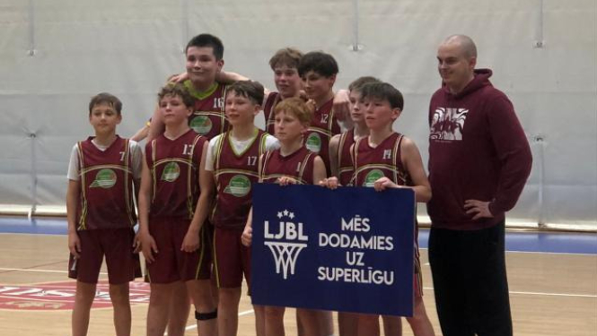 U13 basketbolisti iekļūst Superlīgā