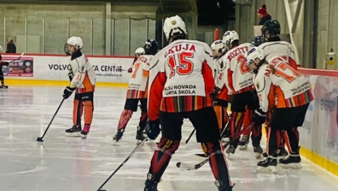 U14 hokeja spēle pret Prizma 11