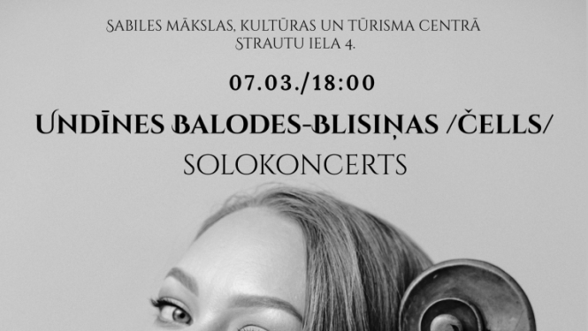 Undīnes Balodes-Blisiņas koncerta afiša