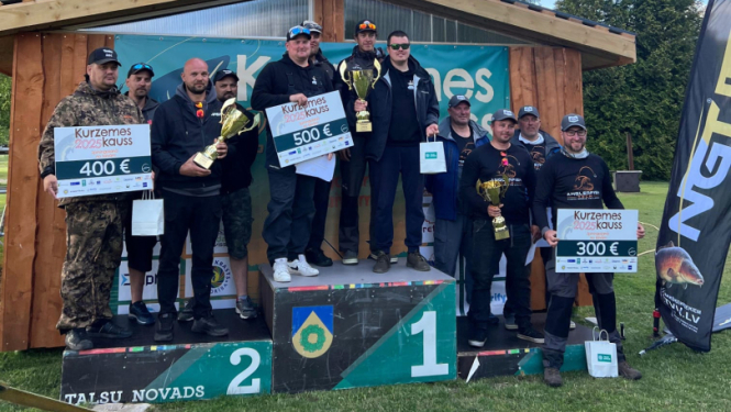 Usmas ezerā veiksmīgi aizvadītas sacensības „Kurzemes kauss spiningošanā 2025”