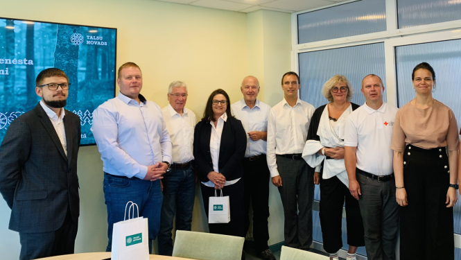 Vācijas Sarkanā Krusta Celles komitejas vadība vizīte Talsu novadā