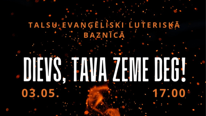 Koncerta Dievs, Tava zeme deg! afiša