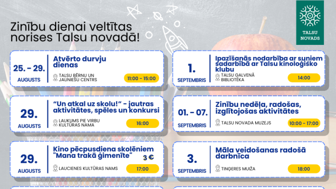 Zinību dienas aktivitātes