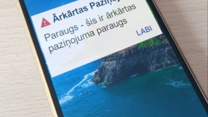 ārkārtas apziņošana