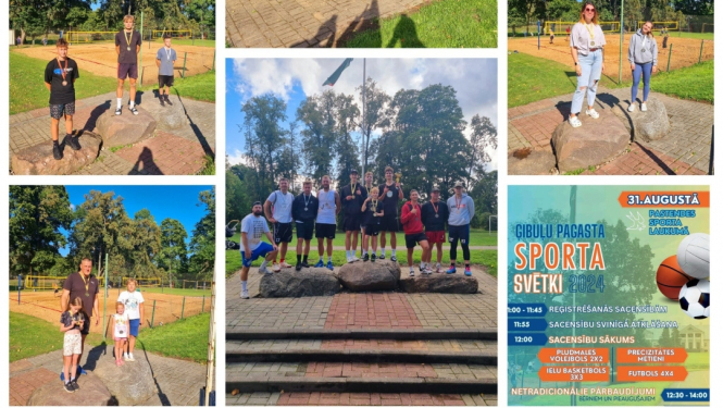 Aizvadīti Ģibuļu pagasta sporta svētk