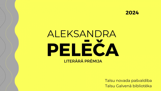 Aleksandra Pelēča literārā prēmija 2024