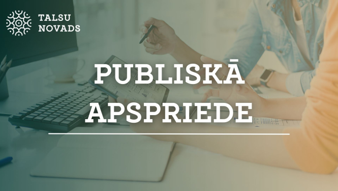 Publiskā apspriede baneris