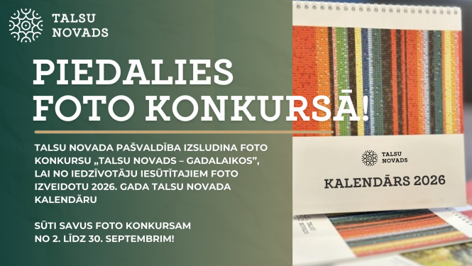 Foto konkurss „Talsu novads – gadalaikos”