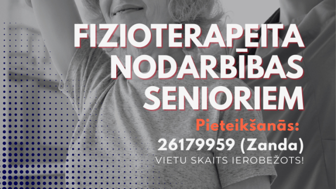 Fizioterapeita nodarbības senioriem 