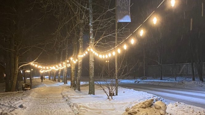 Svētku lampiņas Rojā