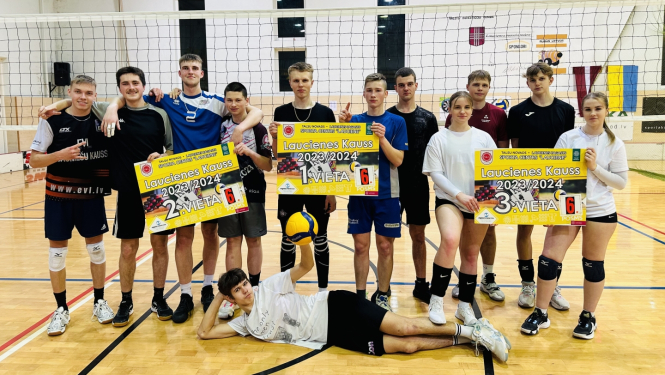 Volejbolisti Laucienē