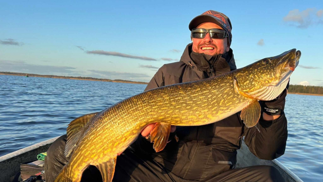 Andris Mihaļskis ar lielāko līdaku